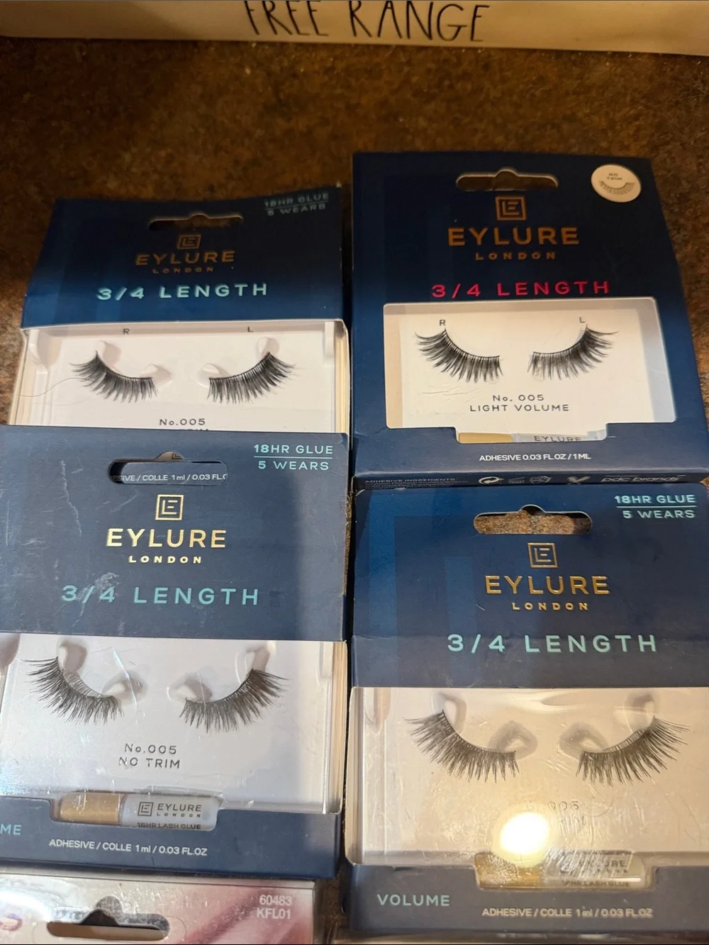Mixed False Eyelash 11 pc  Lot – Eylure, Kiss, Ardell & More Black Lashes glue